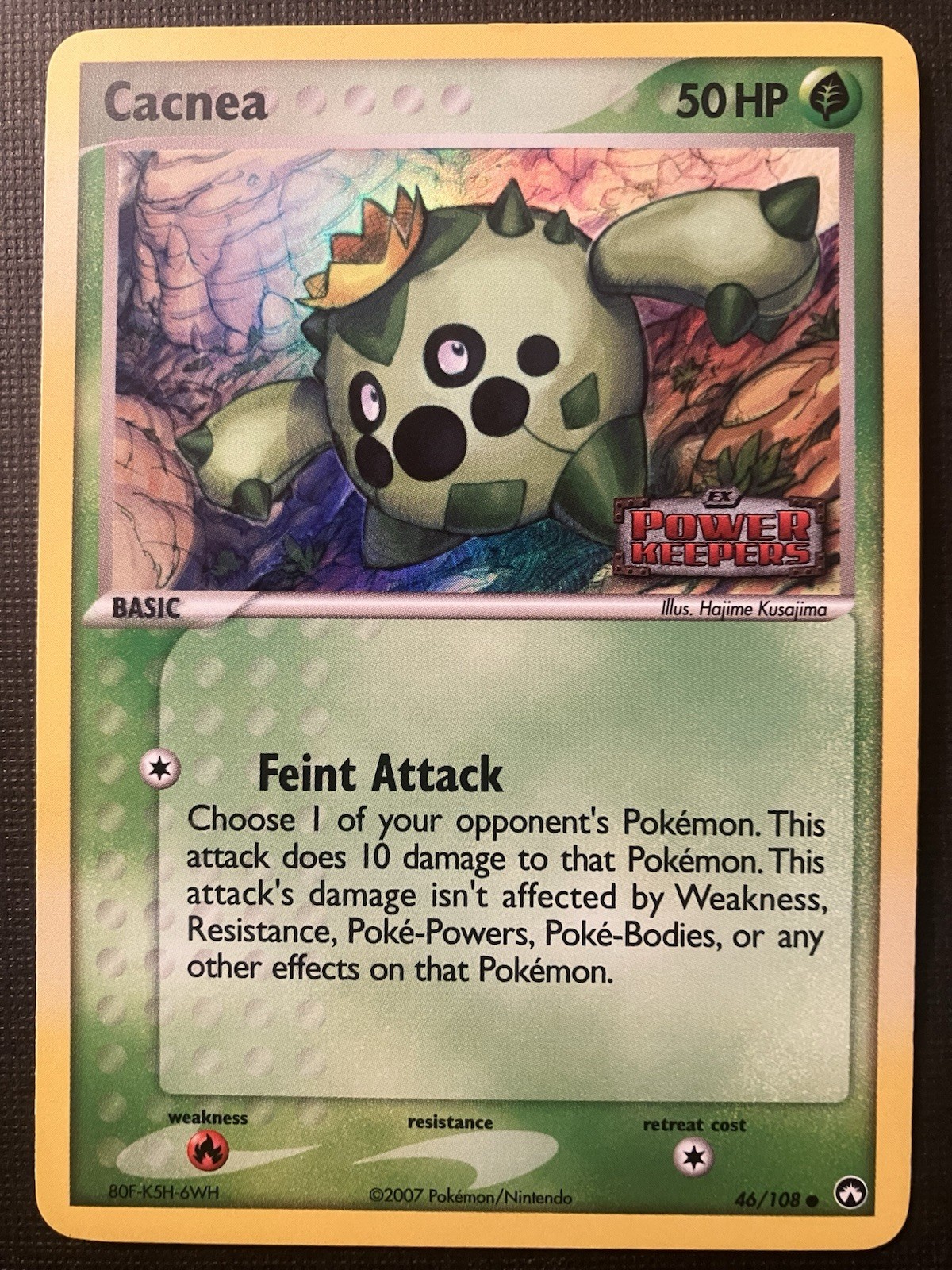 Cacnea 46/108 Pokemon EX Power Keepers 2007 Reverse Holo Stamped LP