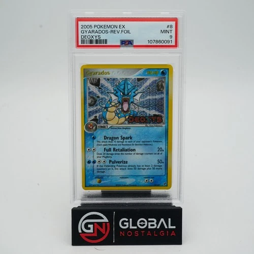 Gyarados 2005 Pokemon Ex Deoxys Reverse Holo #8 PSA 9