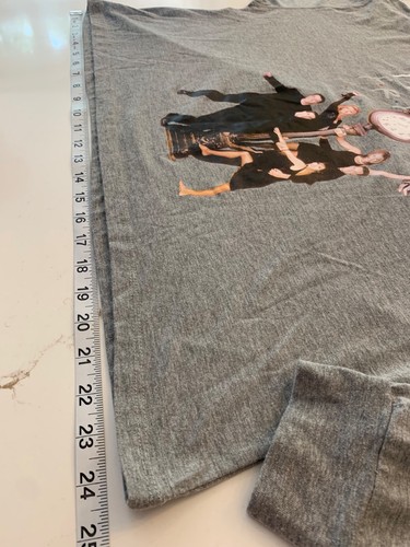 Friends Tee T Shirt Women’s Size XL Boxy Cropped TV Hit Show Light Gray - Picture 4 of 12