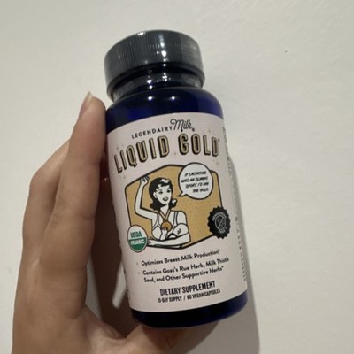 Legendairy Milk Liquid Gold Dietary Supplement Organic Vegan Capsules 60