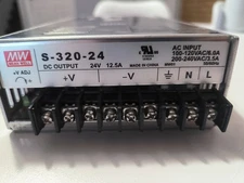 Mean Well S-320-24 Switching Power Supply 24V 12.5A 300W 100-240VAC Industrial