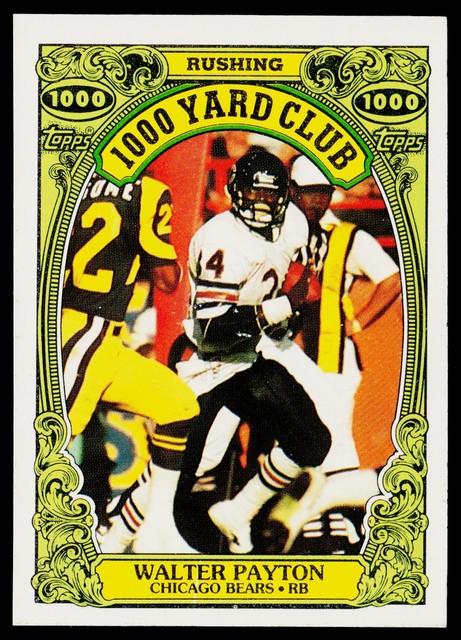 1986 Topps #3 Walter Payton 1000 Yard Club
