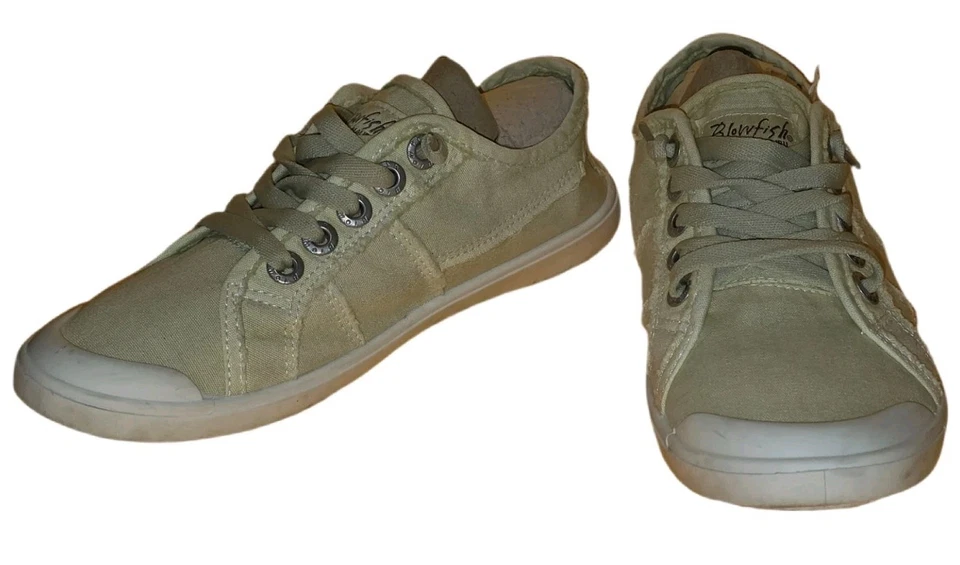 Calcetín superespuma de lona lavada beige arena Blowfish Vesper para mujer talla 6 Foto 3 de 4