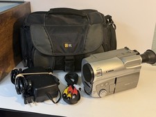 Canon ES410VA Hi8 8mm Camcorder W/Charging, AV Cable bag 500X Zoom Tested