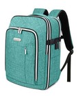 Personal Item Travel Carry On Luggage Backpack for Women Non-expandable Green