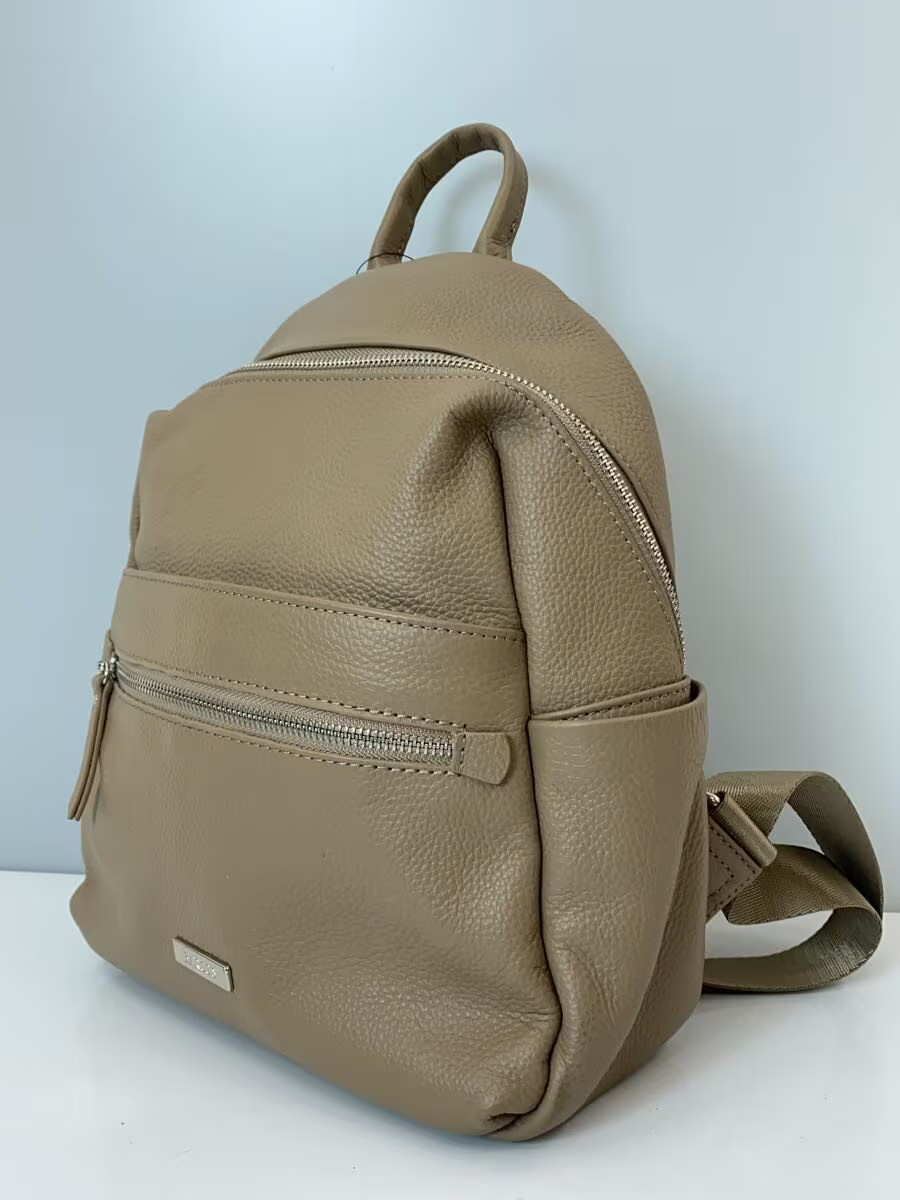 BARCOS Ameri Leather Backpack, Faux Leather, BEG - image 2