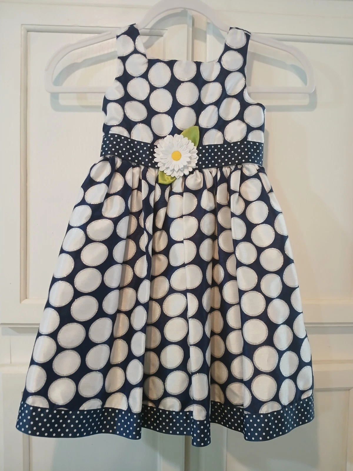 NWOT - Gorgeous Sweet Heart Rose Girls Dress, Button Back Size 5