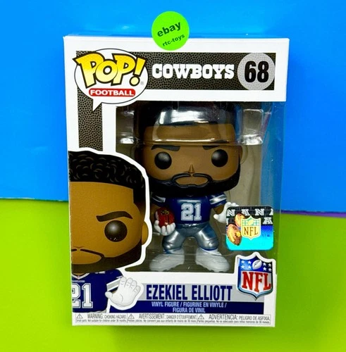 Funko POP NFL Dallas Cowboys Ezekiel Elliot (Blue Away Jersey)  #68 New Vaulted