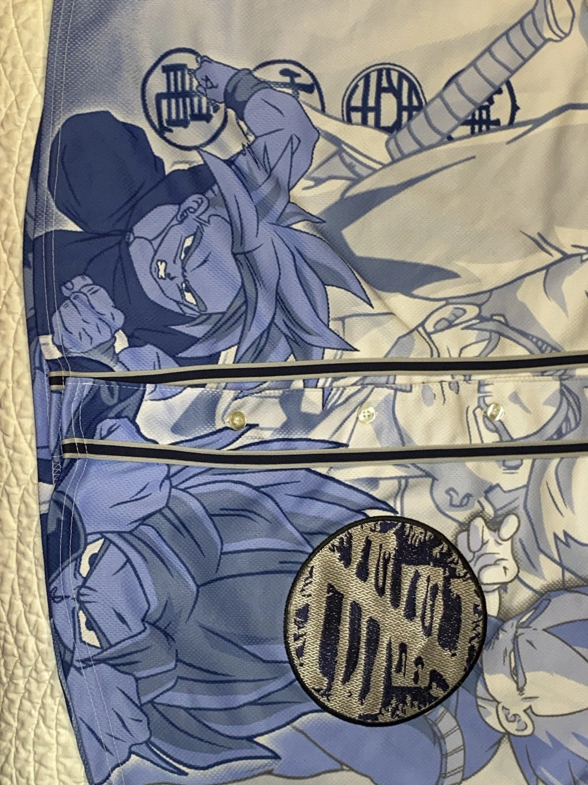 Dragonball Z Baseball Jersey Goku Vegeta 2002 VTG