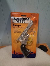 Tootsie Toy 7030 American West Black Handel RANGER Cap Pistol New in Package