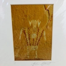 Fine Art Photography signed PETROGLYPH photo Alain Briot Number 1/1 Matted Utah