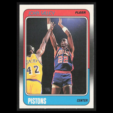 John Salley Rookie #44 1988 Fleer Detroit Pistons Basketball Card NBA NM. rookie card picture