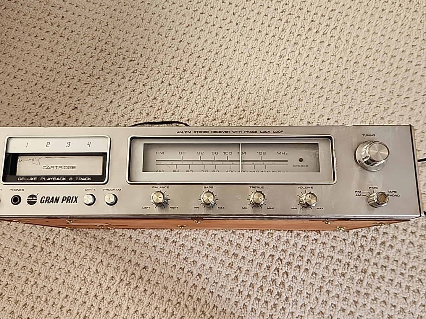 Am/fm Radio 4-cartridge Playback Retro Audio