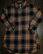 Ladies Blooming Jelly Long Sleeve Soft Flannel Shirt Dress Size Medium