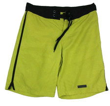 Gongshow Men's XL Lifestyle Hockey Board Shorts Neon Yellow Black Swim Trunks
