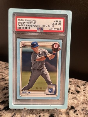 2020 Bowman - Prospects Bobby Witt Jr. #BP-25 Sky Blue /499 (RC)