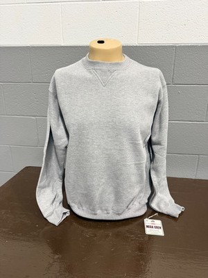 J. America Sport Grey Mega Crew Sweatshirt