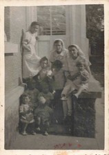 ANCIENNE PHOTOGRAPHIE INFIRMIERES ET JEUNES BAMBINS