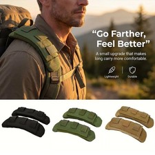 2Pcs Outdoor Vest Shoulder Pads Breathable Mesh Cushion for Backpack Hiking