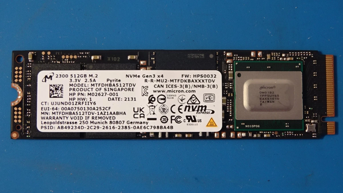 25+ Micron 512 GB Solid State Drives 2.5 in Form Factor for sale