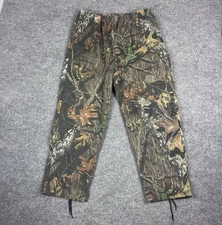 Mossy Oak Break Up Camo Pants Mens XL Scent Lok Hunting USA Stretch Waist READ