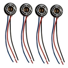 4 PCS 1157 LED Bulb Socket Plug, Turn Signal Brake Tail Light Socket Harness,