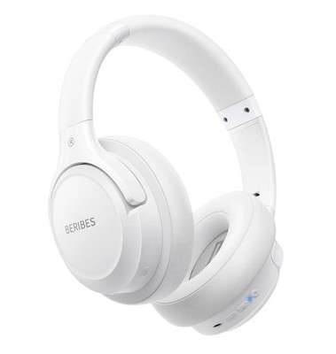 Beribes Wireless Bluetooth Headphones, White - New in Box, Never Used