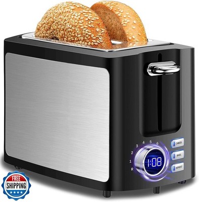 Toaster 2 Slice Wide Slot Toaster Best Rated Prime Displav Smart 