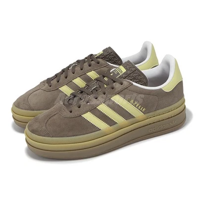 adidas Originals Gazelle Bold W Earth Strata Powder Yellow Women Casual JI2697