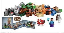 LEGO Minecraft: Crafting Box 21116 100 Complete With Minifigs