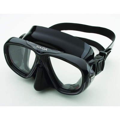 Riffe Naida Mask - Black W/ Clear Lens w/