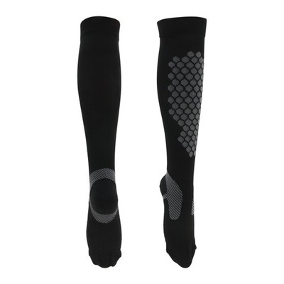 Radsocken rutschfest schwarz/grau Gr. L-XL 1 Paar Bienenmuster