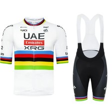 2026 Emiratos Árabes Unidos Para hombres Ciclismo Mangas Cortas Jersey Conjuntos Culotte con tirantes Ciclismo