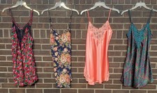 Lot of Vintage Victoria's Secret Gold Label Satin Nightgown Size Medium Floral