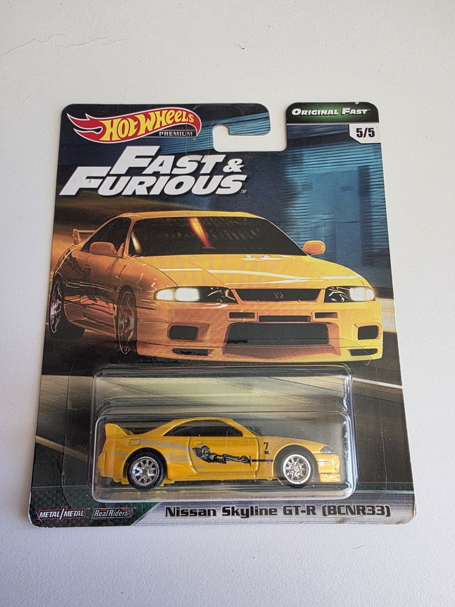 Hot Wheels Premium Fast and Furious NISSAN SKYLINE GT-R R33