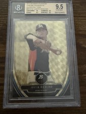 2013 Bowman Platinum Prospects Justin Nicolino Superfractor /1 BGS 9.5 Non Auto