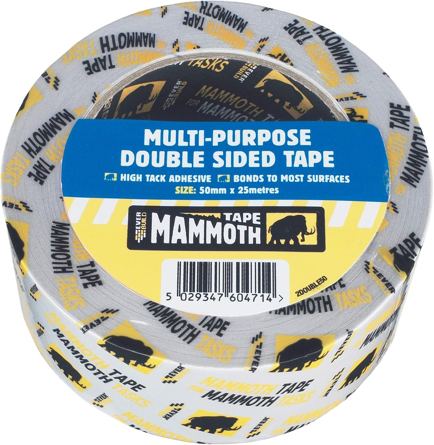 Everbuild Mammoth Multi Purpose Double Sided Tape – High Tack – Multi-Purpo
