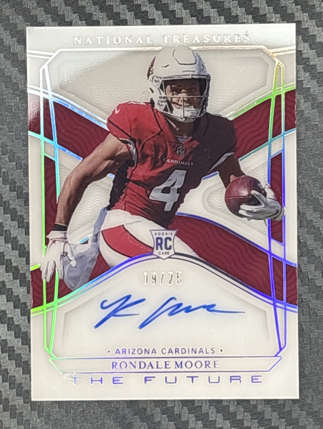 Rondale Moore 2021 National Treasures The Future Holo Silver Rookie Auto /25