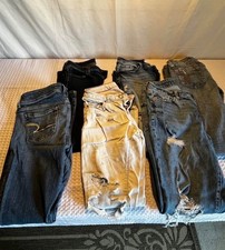 Girls Jeans Lot American Eagle, Old Navy, Levi s More Size 7 8 7 Pairs