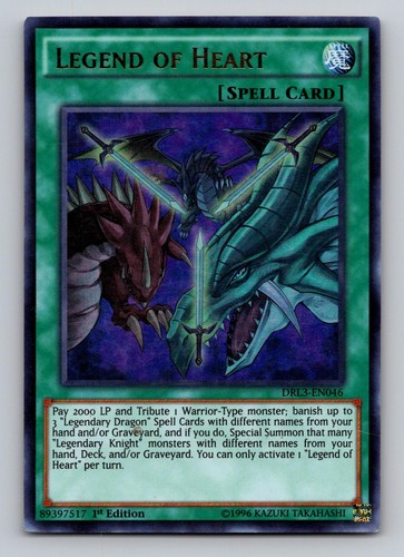 Legend of Heart [1st Edition] DRLG-EN006 YuGiOh Dragons of Legend card