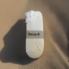 Vintage Footjoy Socks Women's 9-11 NOS White Low Cut Roll Top Golf Acrylic 80's