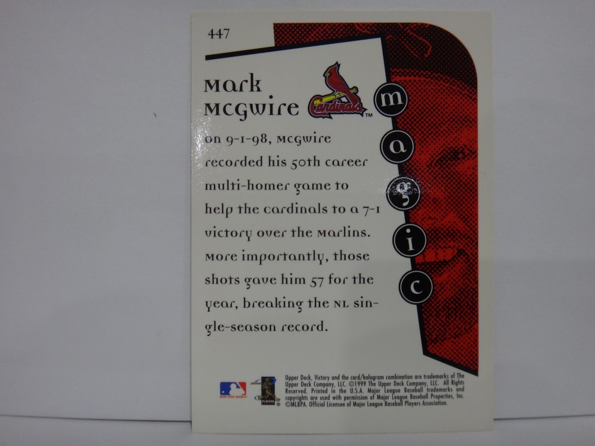1999 Victory Magic Mark McGwire #447 St. Louis Cardinals | eBay
