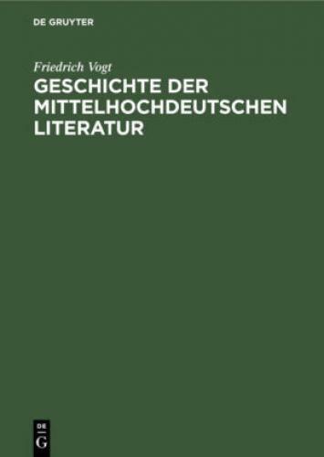 Thumbnail - Geschichte Der Mittelhochdeutschen Literatur 6748