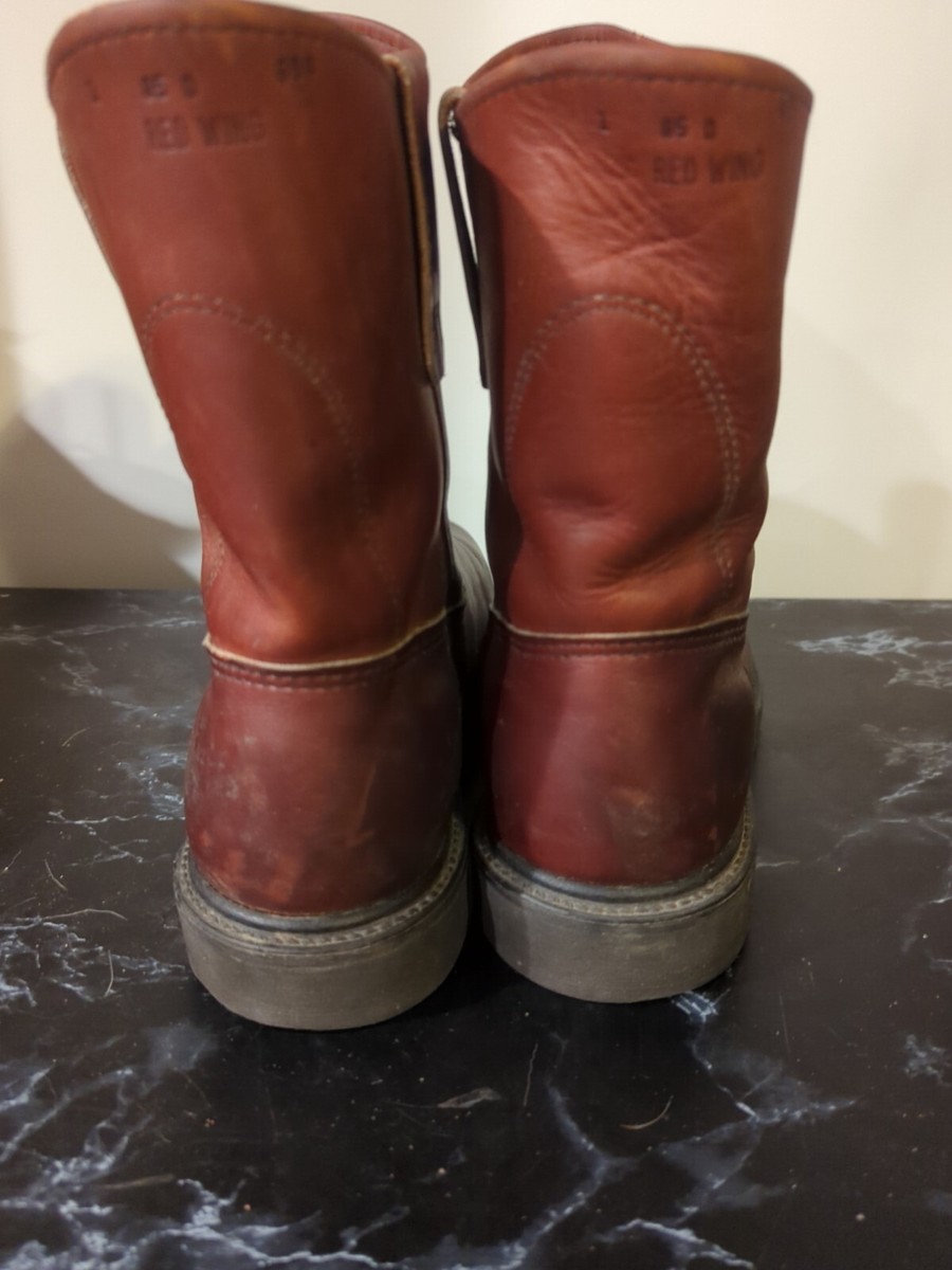 Red Wing 2274 9-inch Boot Sz 8.5 Oxblood Red Pull On Steal Toe 