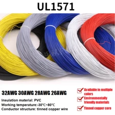 Electrical PVC Thin Cable Stranded 26/28/30/32AWG Appliances Internal wiring LED