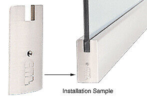 CRL SREC4SSA Satin Anodized 4" Square End Cap for Sidelite Rails - Picture 1 of 4