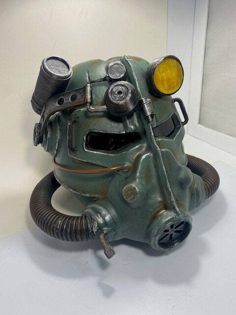 Fallout T45d Power Armor Helmet | Military Green Paint | Replica