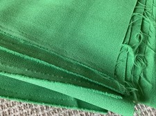 Vintage Retro Groovy Green Polyester Type Fabric 60's or 1970's Hippie Solid