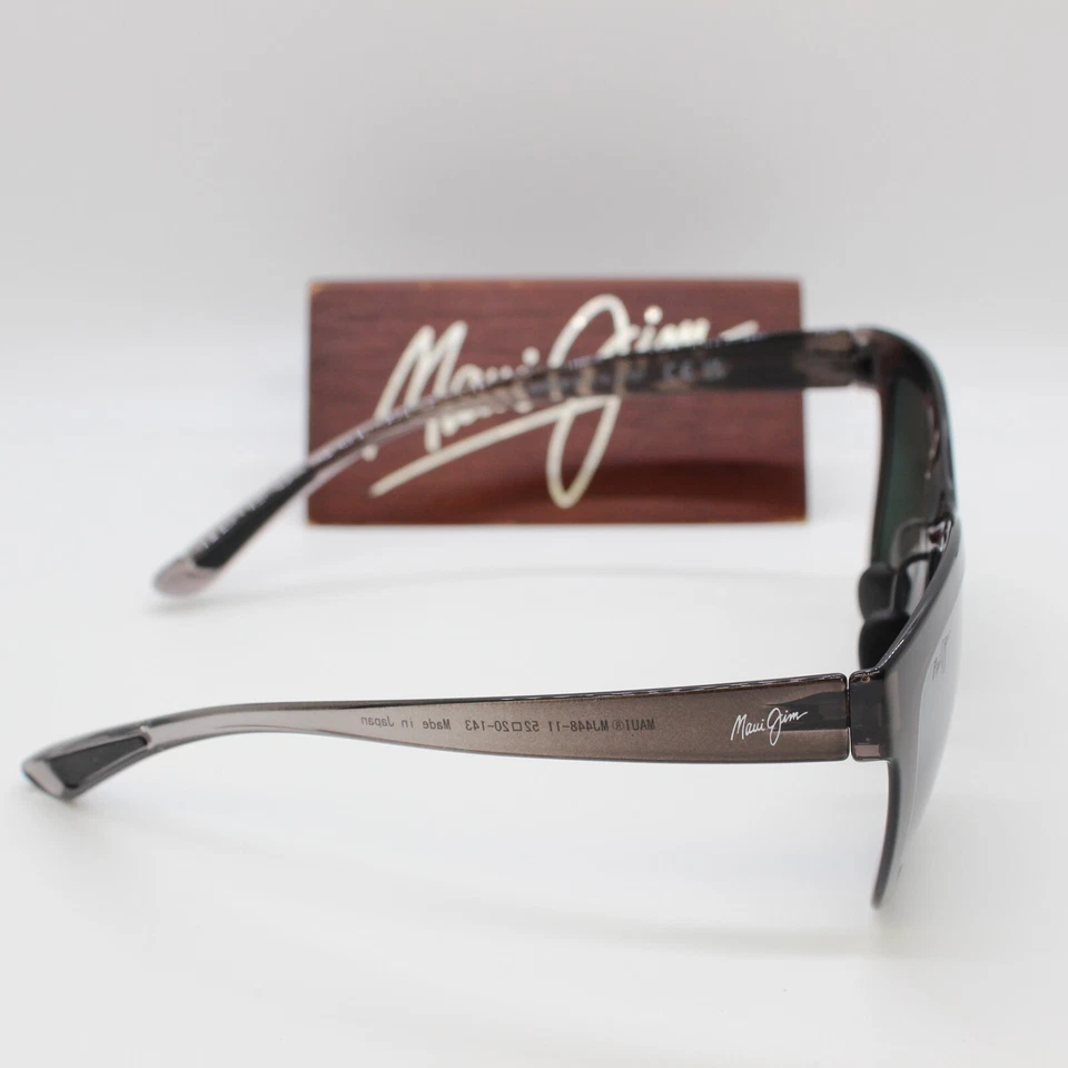 Nuevas gafas de sol polarizadas Maui Jim ANUENUE para mujer 448-11 lentes grises translúcidas Foto 3 de 4