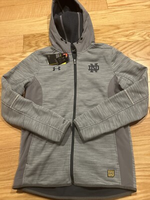 Under Armour Storm Jacket Notre Dame Irish Team Issue FZ Jacket Size S 1322719